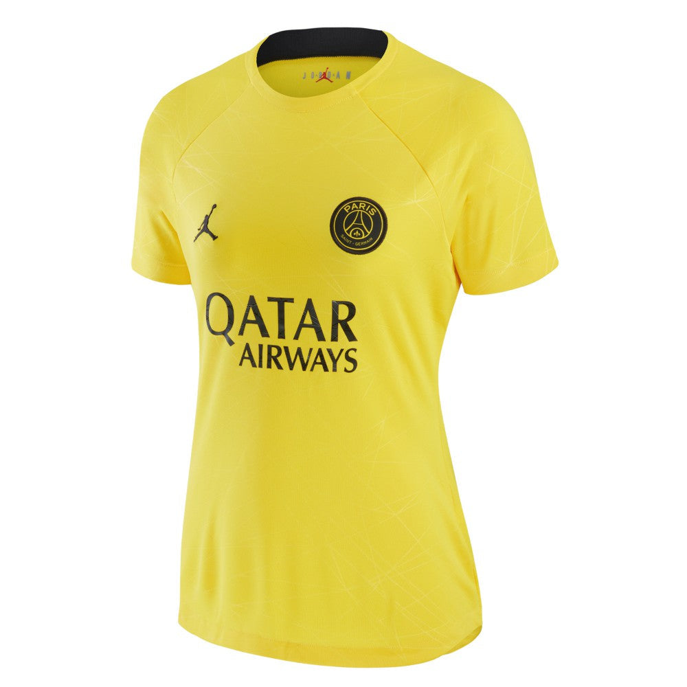 Paris Saint-Germain Jordan Brand Women's 2022/23 Pre-Match Raglan Performance Top - Yellow | Jordan discount