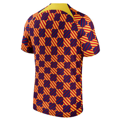 Barcelona 2023/24 Pre-Match Performance Top - Yellow | Nike on sale