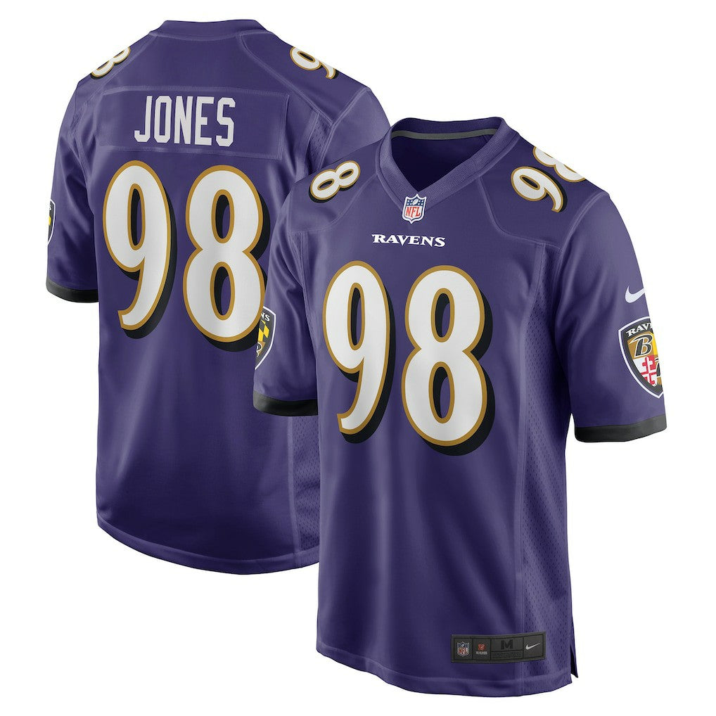 Travis Jones Baltimore Ravens Player Game Jersey - Purple | Nike for sale