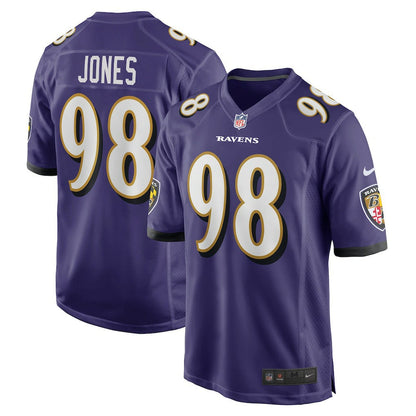 Travis Jones Baltimore Ravens Player Game Jersey - Purple | Nike for sale