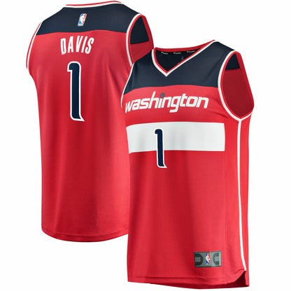 Johnny Davis Washington Wizards Youth Fast Break Replica Jersey - Icon Edition - Red | Fanatics cheap