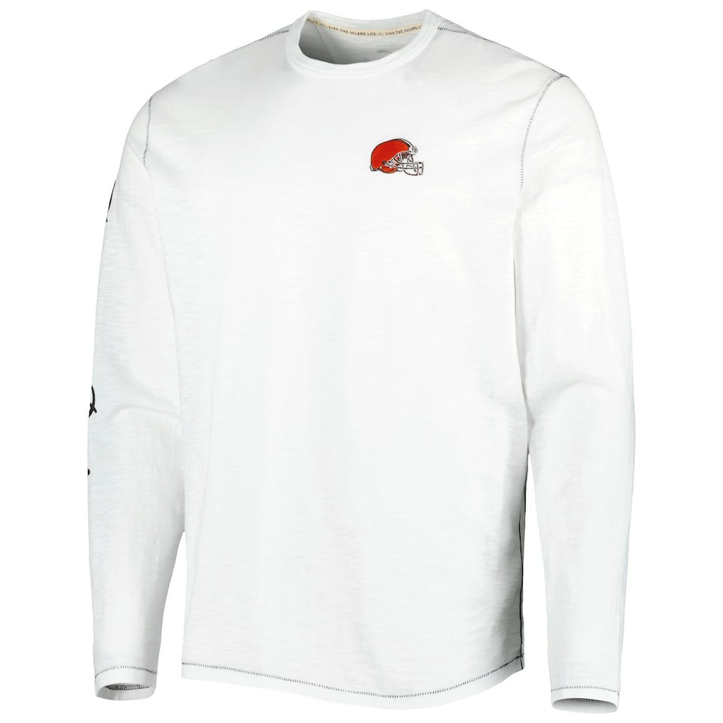 Cleveland Browns Laces Out Billboard Long Sleeve T-Shirt - White discount