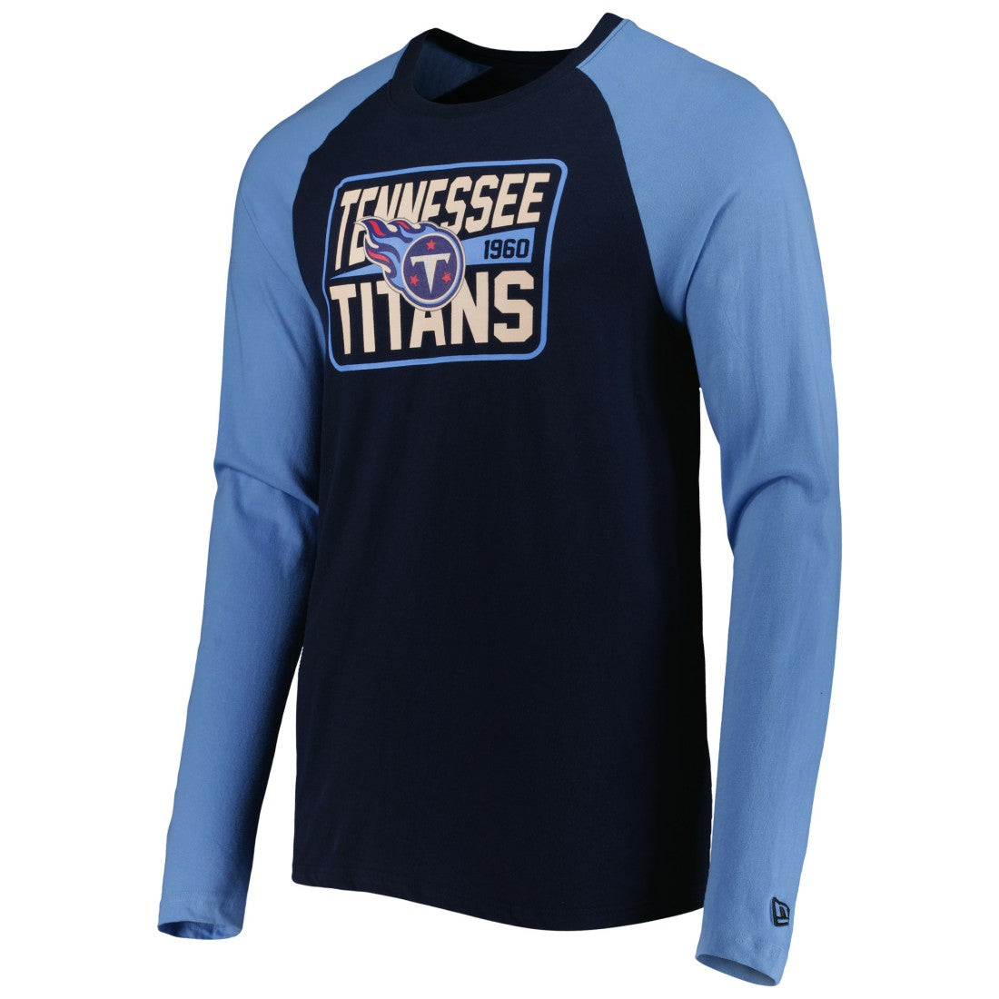 Tennessee Titans New Era Current Raglan Long Sleeve T-Shirt - Navy for sale