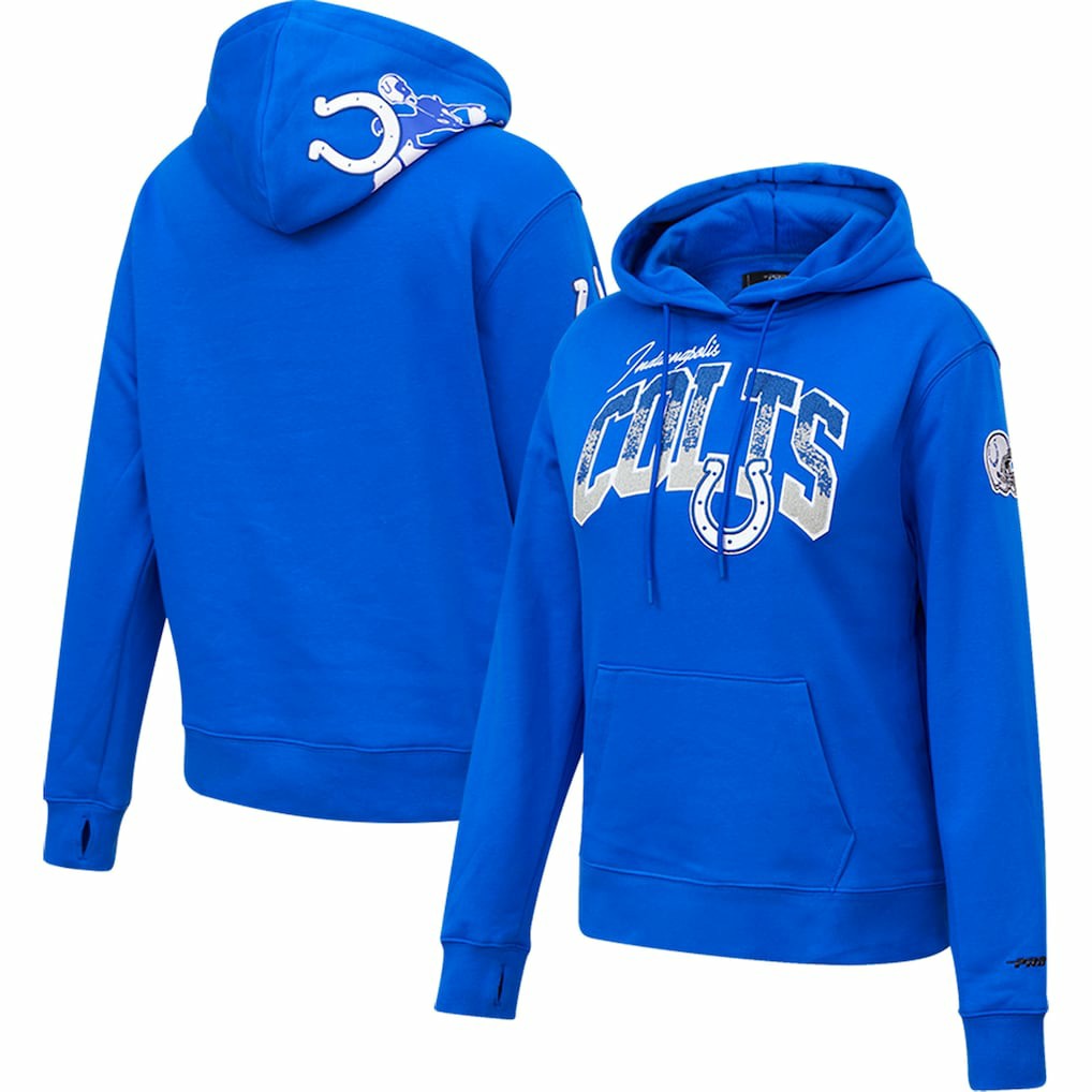 Indianapolis Colts Pro Standard Women's Local Patch Pullover Hoodie - Royal on sale