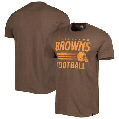 Cleveland Browns '47 Wordmark Rider Franklin T-Shirt - Brown online