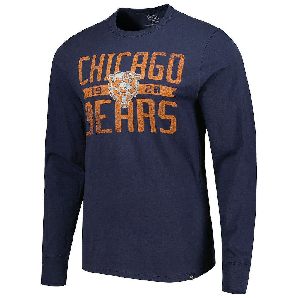 Chicago Bears '47 Brand Wide Out Franklin Long Sleeve T-Shirt - Navy online