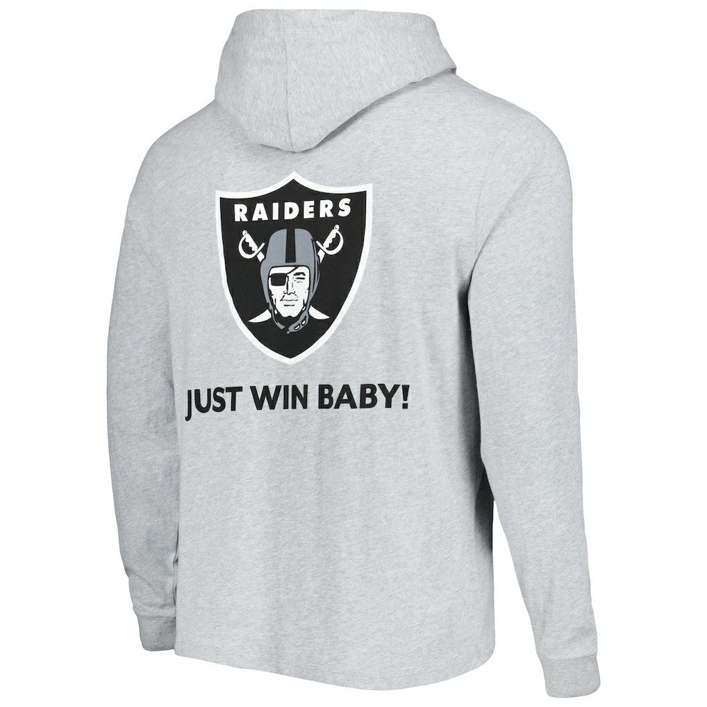 Las Vegas Raiders Vineyard Vines Local Long Sleeve Hoodie T-Shirt - Heathered Gray online
