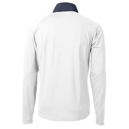Indianapolis Colts Cutter & Buck Adapt Eco Knit Hybrid Recycled Quarter-Zip Pullover Top - White sale