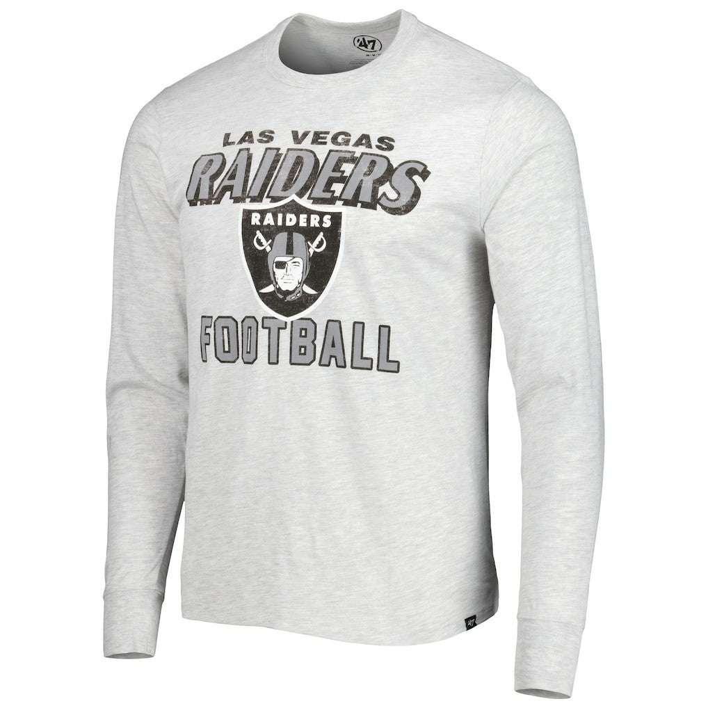 Las Vegas Raiders '47 Dozer Franklin Long Sleeve T-Shirt - Heathered Gray outlet