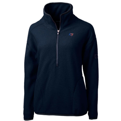 Tampa Bay Buccaneers Cutter & Buck Women's Americana Cascade Eco Sherpa Fleece Half-Zip Pullover Jacket - Navy outlet