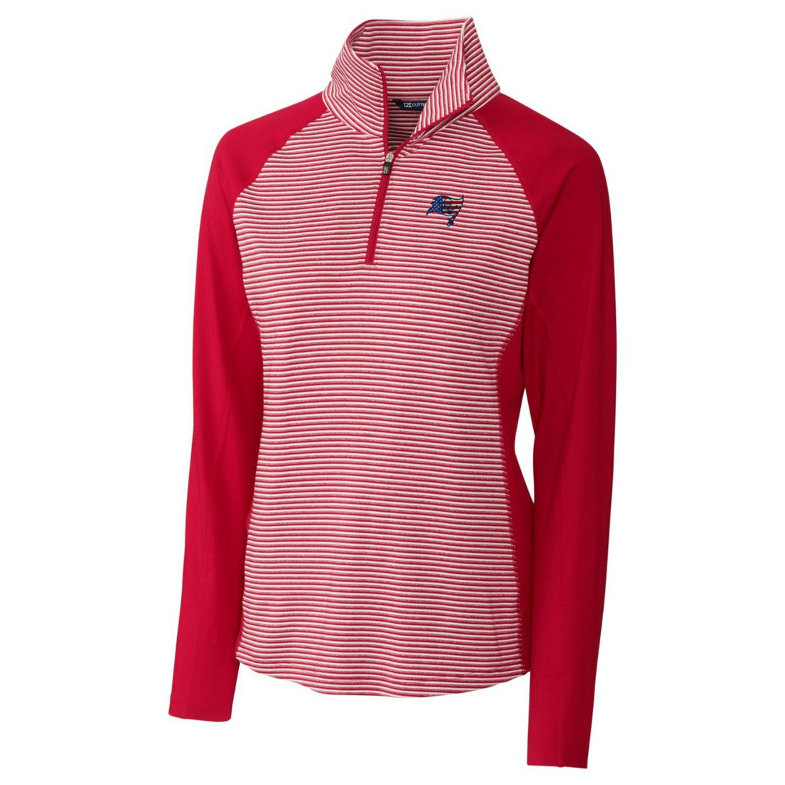 Tampa Bay Buccaneers Cutter & Buck Women's Forge Tonal Half-Zip Top - Cardinal outlet