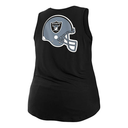 Las Vegas Raiders New Era Women's Plus Size Tank Top - Black cheap