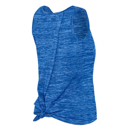 Los Angeles Rams New Era Women's Space Dye Tie-Back Tank Top - Royal discount