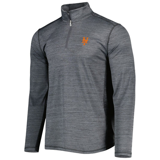 New York Mets Tommy Bahama Delray IslandZone Half-Zip Top - Gray