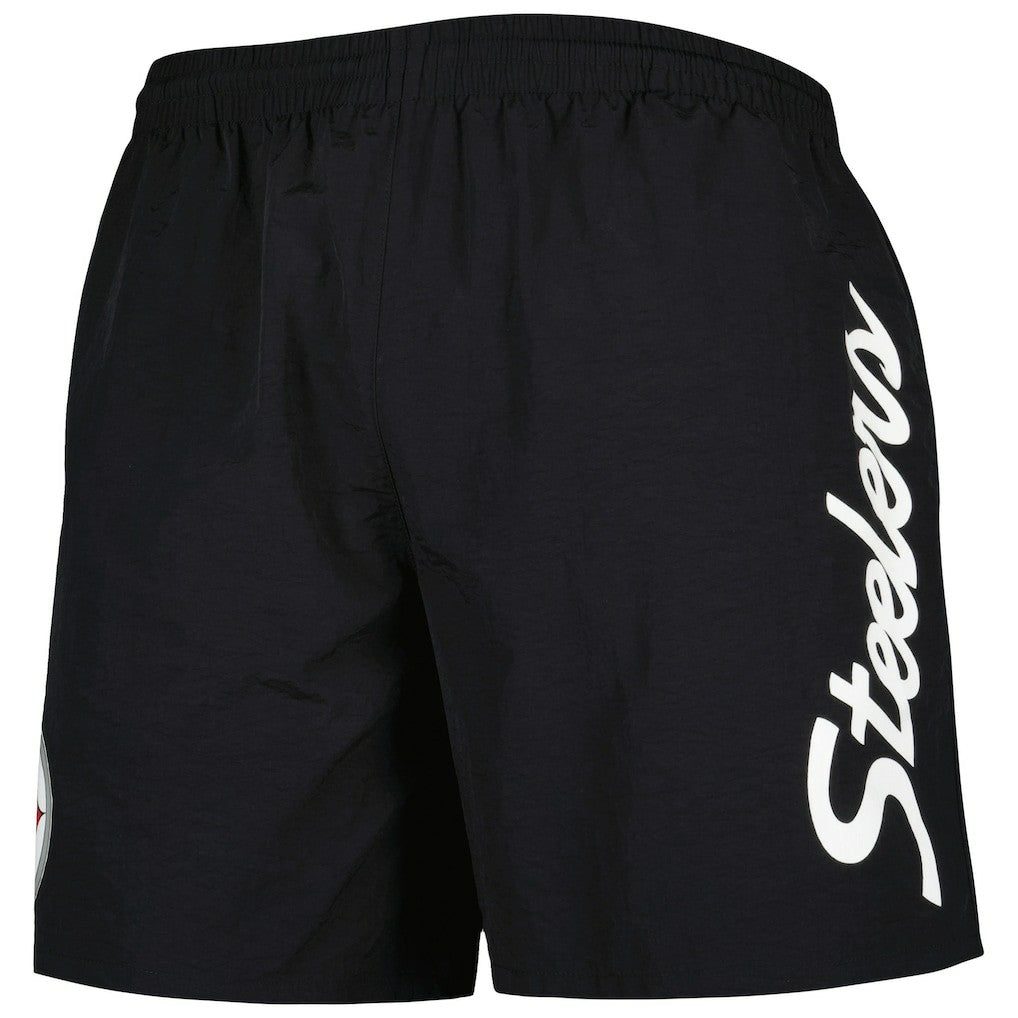 Pittsburgh Steelers Team Essentials Nylon Shorts - Black on sale