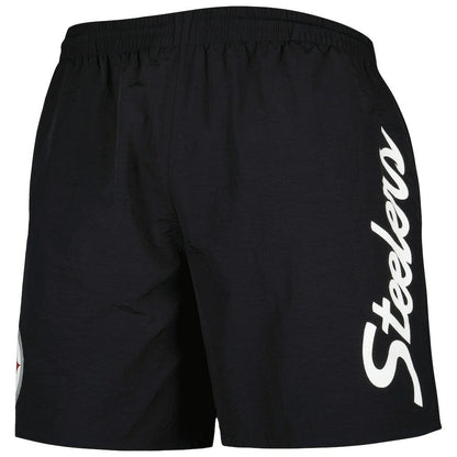 Pittsburgh Steelers Team Essentials Nylon Shorts - Black on sale