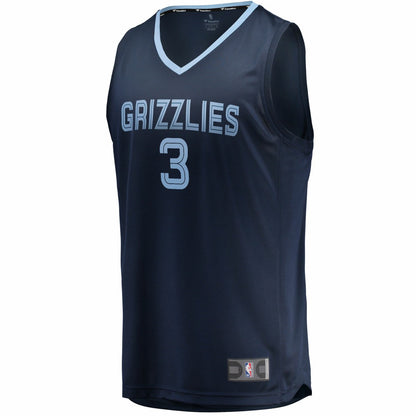 Jake LaRavia Memphis Grizzlies Fast Break Replica Player Jersey - Icon Edition - Navy | Fanatics for sale