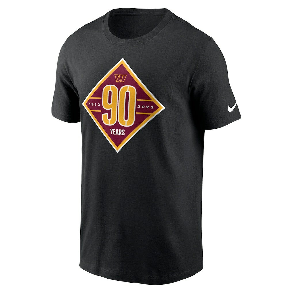 Washington Commanders 90th Anniversary T-Shirt - Black | Nike outlet