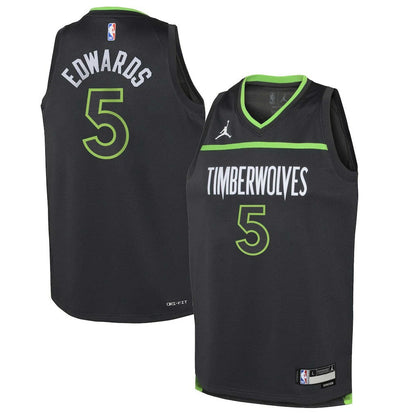 Anthony Edwards Minnesota Timberwolves Jordan Brand Youth Swingman Jersey - Statement Edition - Black on sale