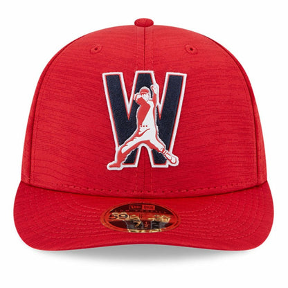 Washington Nationals 2023 Clubhouse Low Profile 59FIFTY Fitted Hat - Red | New Era