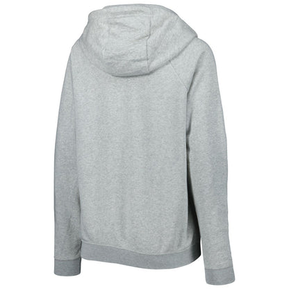 England National Team Women's Lockup Varsity Fleece Raglan Pullover Hoodie - Heather Gray | Nike sale