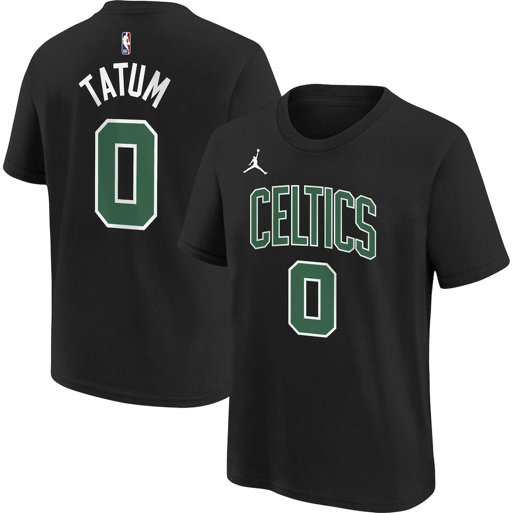 Jayson Tatum Boston Celtics Jordan Brand Youth Statement Edition Name & Number Player T-Shirt - Black discount