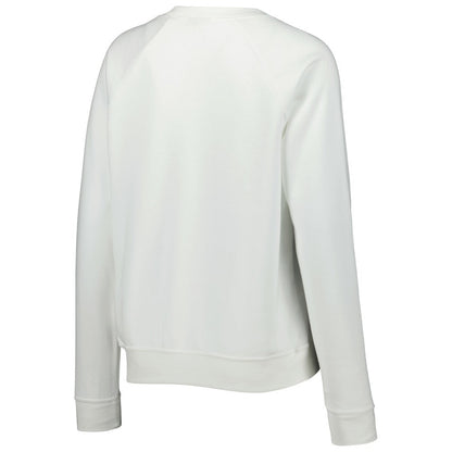 Brazil National Team Women's Lockup Varsity Tri-Blend Raglan Pullover Sweatshirt - White | Nike on sale