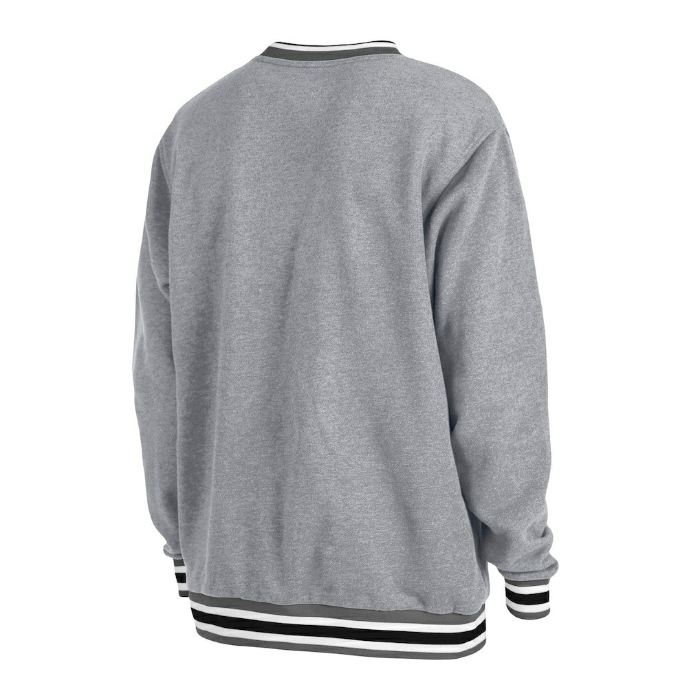 Brooklyn Nets Unisex Vintage Throwback Crew Sweatshirt - Heather Gray | New Era outlet