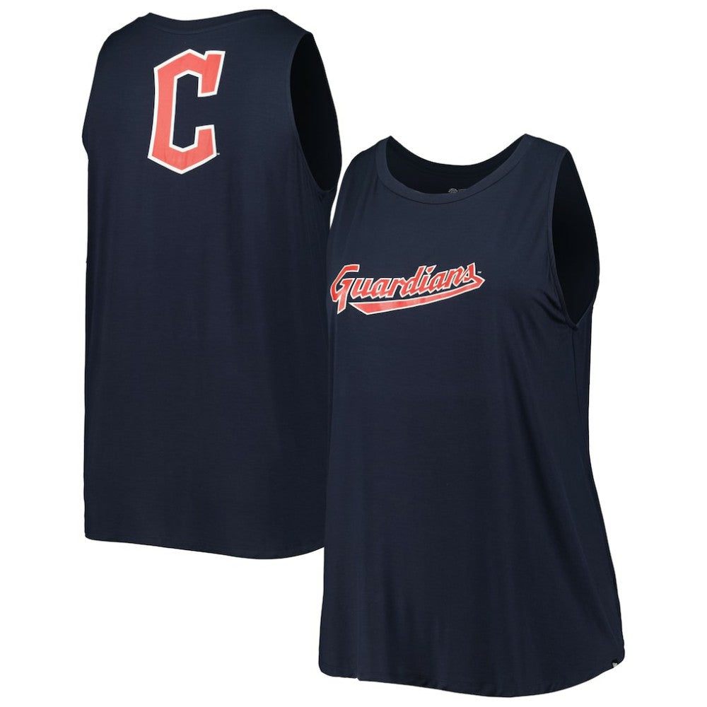Cleveland Guardians Women's Plus Size Tank Top - Navy | New Era