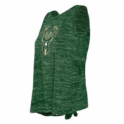 Milwaukee Bucks Women's Space Dye Active Tank Top - Hunter Green | New Era for sale