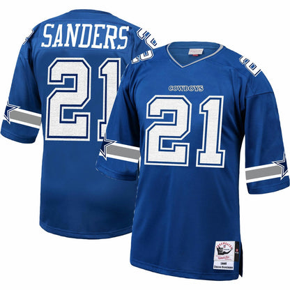 Deion Sanders Dallas Cowboys 1996 Authentic Throwback Retired Player Jersey - Royal cheap