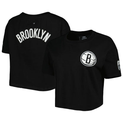 Brooklyn Nets Pro Standard Women's Classics Boxy T-Shirt - Black outlet