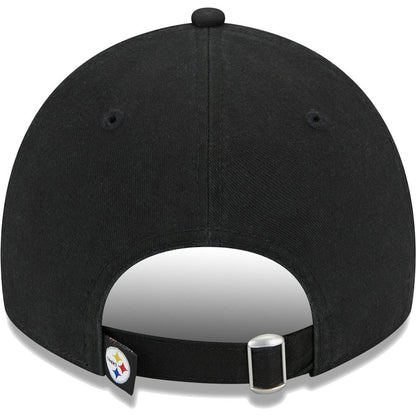 Pittsburgh Steelers New Era Women's Leaves 9TWENTY Adjustable Hat - Black online