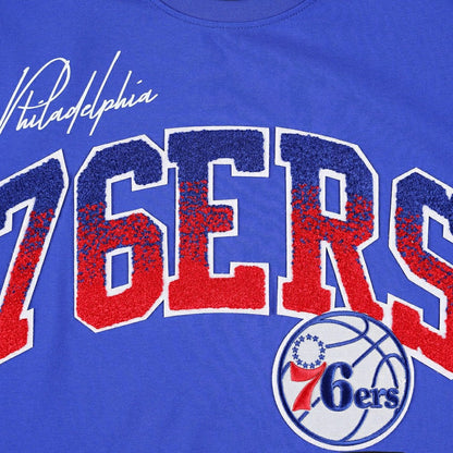 Philadelphia 76ers Pro Standard Hometown Chenille T-Shirt - Royal sale