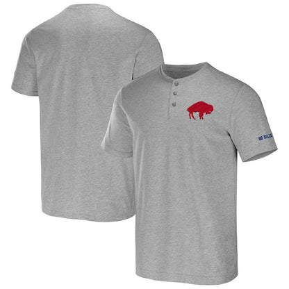 Buffalo Bills NFL x Darius Rucker Collection Henley T-Shirt - Heathered Gray online