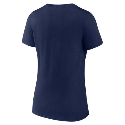 Tennessee Titans Women's Shine Time V-Neck T-Shirt - Navy cheap