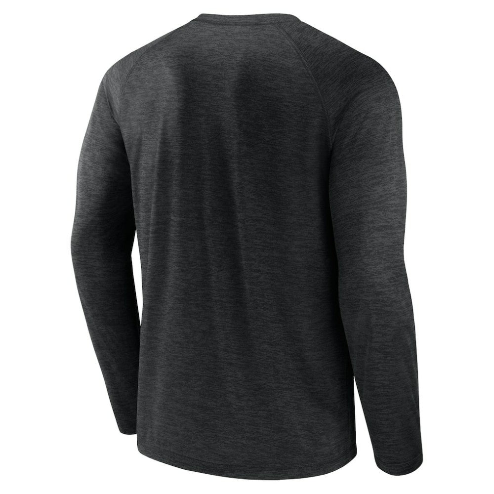 Chicago White Sox Heroic Play Raglan Long Sleeve T-Shirt - Black