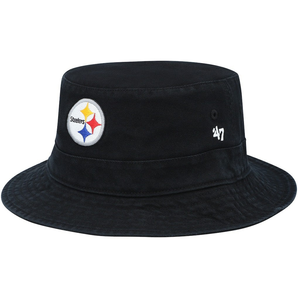 Pittsburgh Steelers '47 Primary Bucket Hat - Black discount