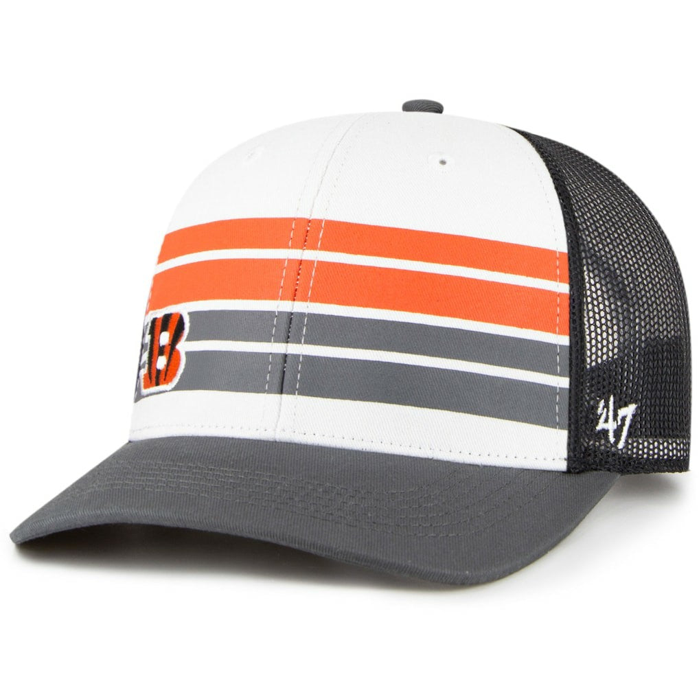 Cincinnati Bengals '47 Youth Cove Trucker Snapback Hat - White/Charcoal online
