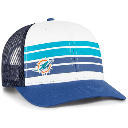Miami Dolphins '47 Youth Cove Trucker Snapback Hat - White/Blue for sale