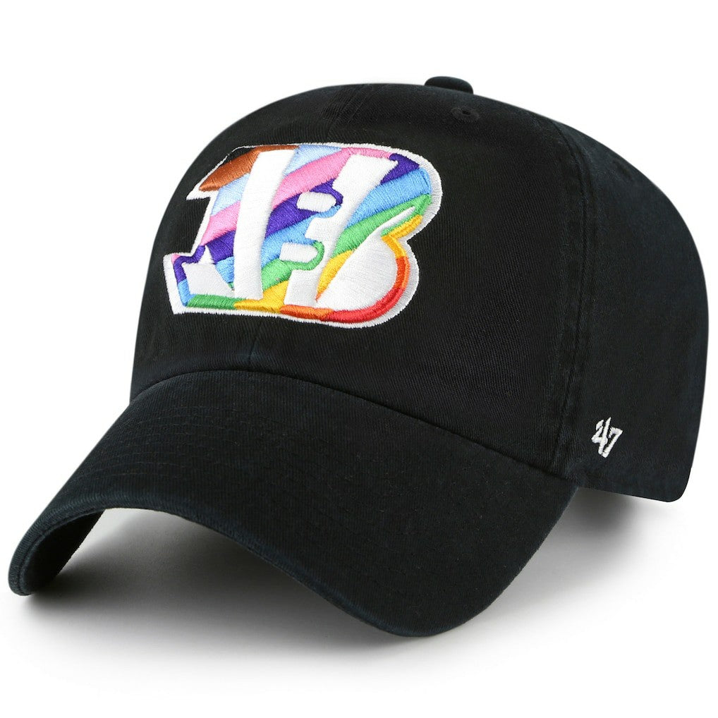 Cincinnati Bengals '47 Team Pride Clean Up Adjustable Hat - Black discount
