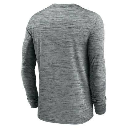Cleveland Browns Sideline Team Velocity Performance Long Sleeve T-Shirt - Heather Gray | Nike outlet