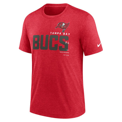 Tampa Bay Buccaneers Team Tri-Blend T-Shirt - Heather Red | Nike on sale