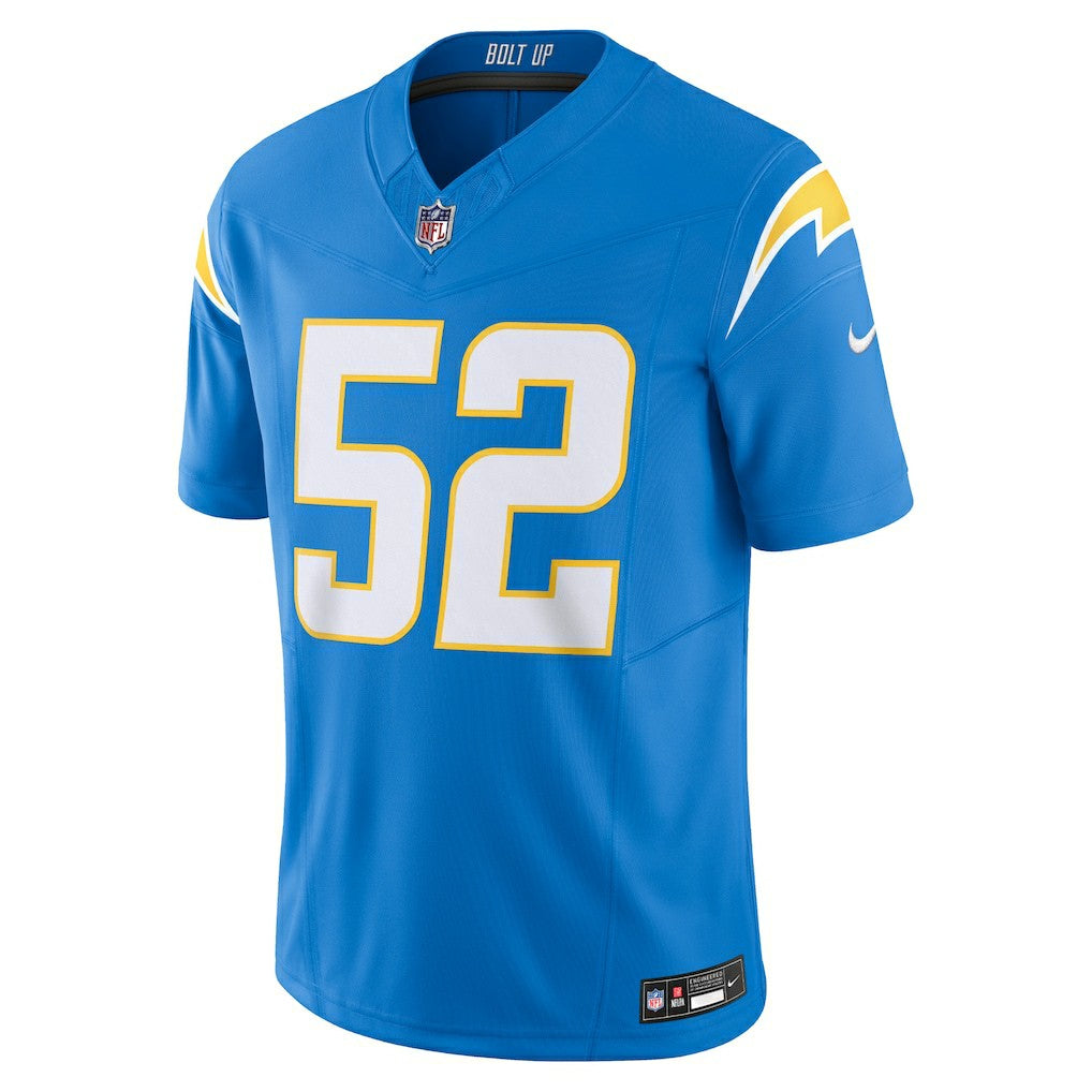 Khalil Mack Los Angeles Chargers Vapor F.U.S.E. Limited Jersey - Powder Blue | Nike sale