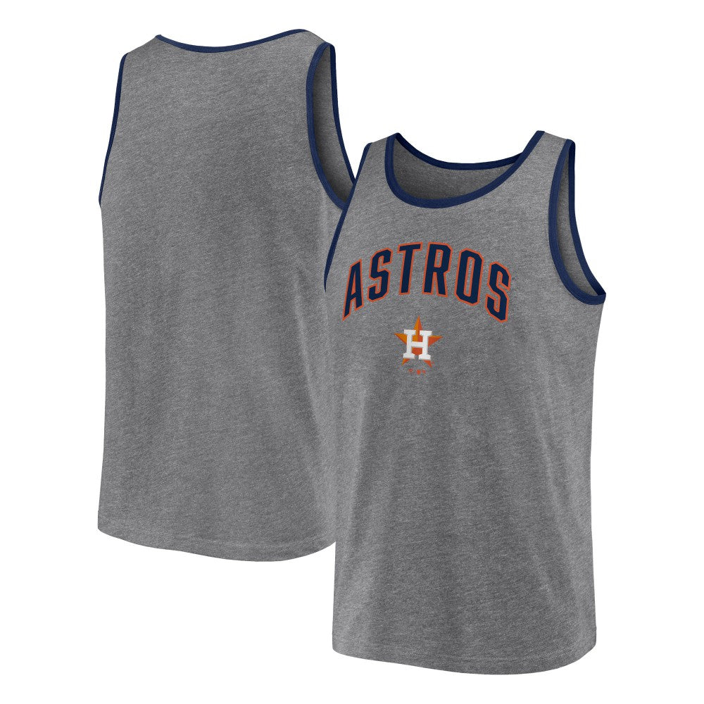 Houston Astros Primary Tank Top - Heather Gray