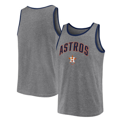 Houston Astros Primary Tank Top - Heather Gray