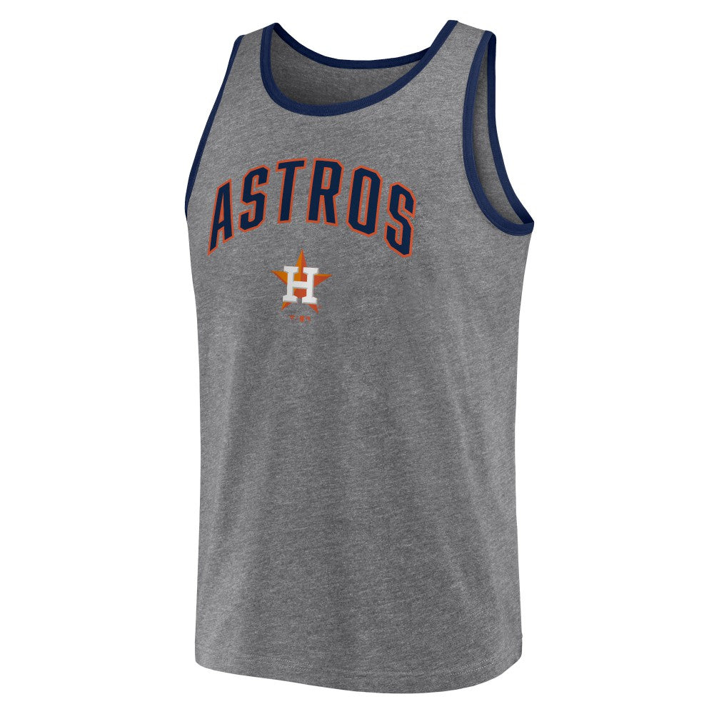Houston Astros Primary Tank Top - Heather Gray