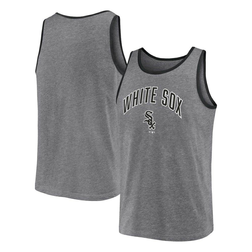 Chicago White Sox Primary Tank Top - Heather Gray