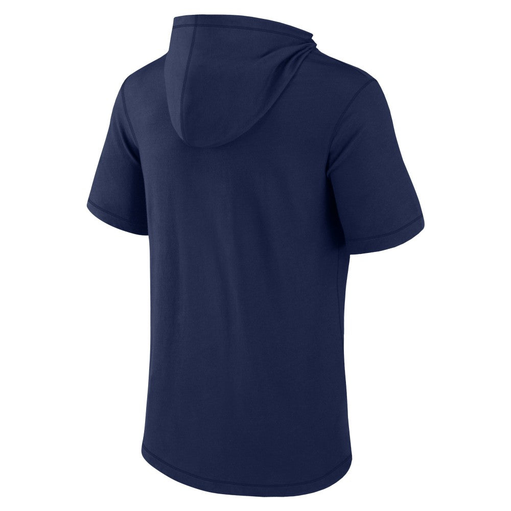 Milwaukee Brewers Short Sleeve Hoodie T-Shirt - Navy