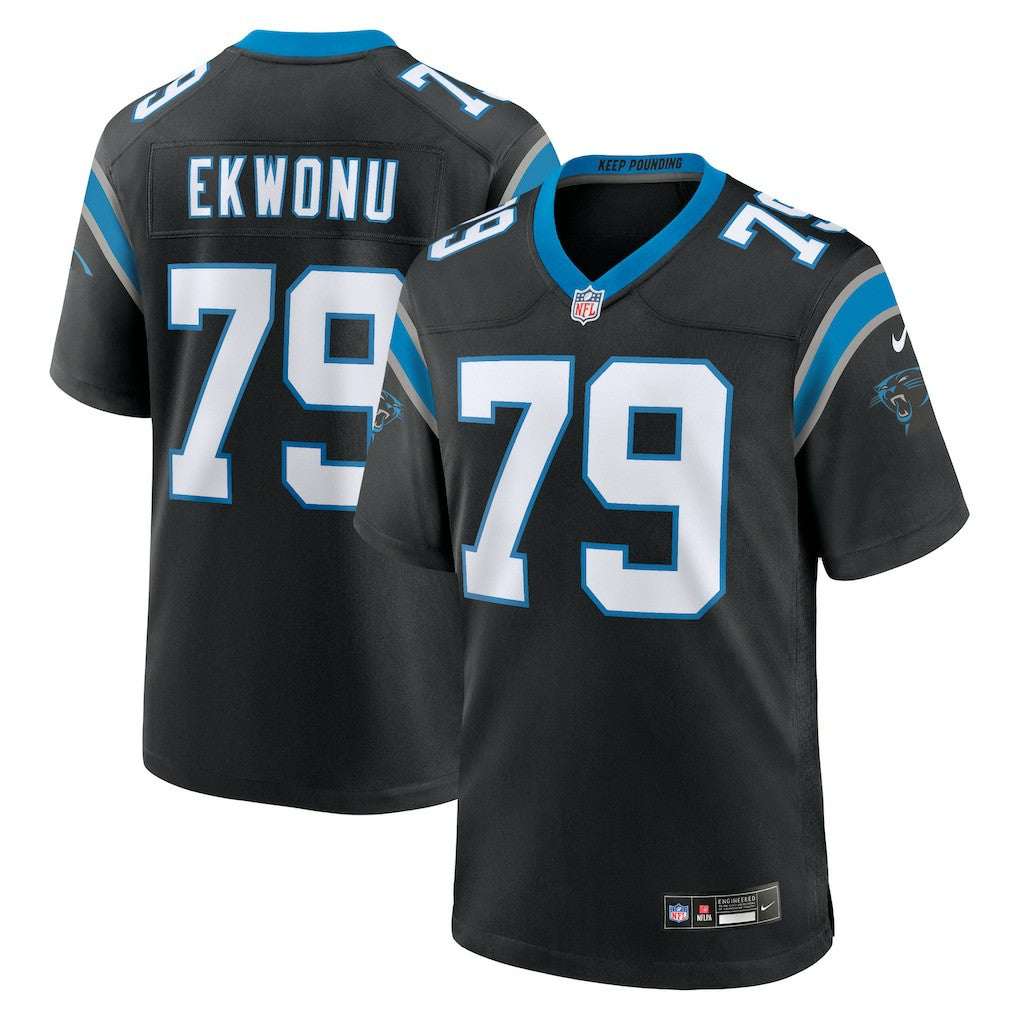 Ikem Ekwonu Carolina Panthers Game Jersey - Black | Nike online